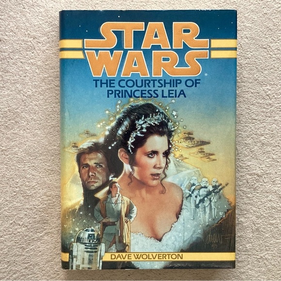Star Wars Other - Vtg Star Wars “The Courtship of Princess Leia” Hardcover Book by Dave Wolverton